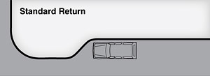 Standard bulb-out return radii